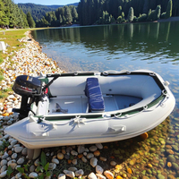 Bateau de pêche certifié CE de 2.7m Petit bateau de sport gonflable léger à moteur hors-bord pour le surf