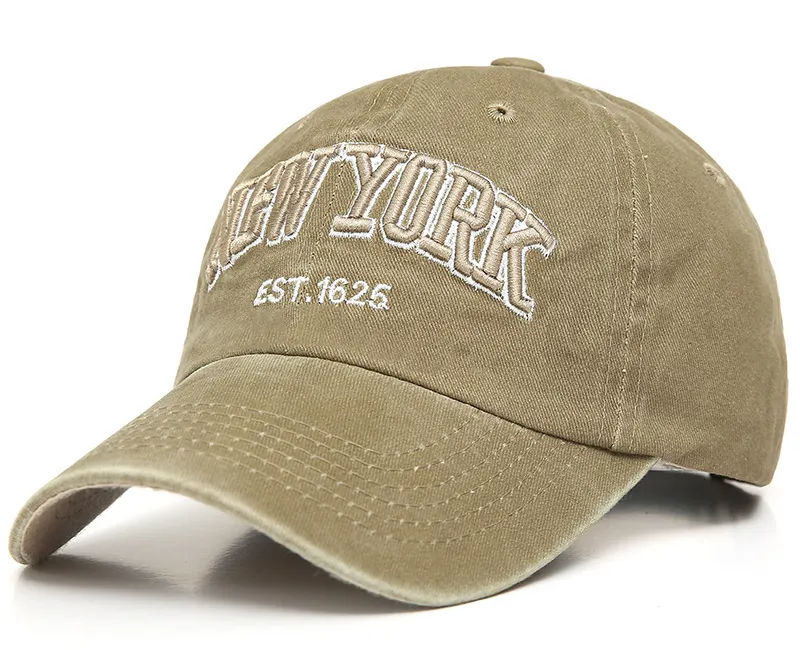 New York City bestickte Baseball kappe gewaschene Baumwolle unstrukturierte weiche Papa Hut