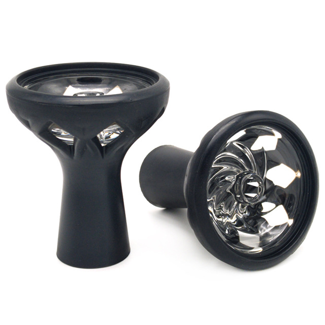 Factory Wholesale Hookah Accessories Hookah Head Crystal Silicone Hookah Bowl with Heat Management