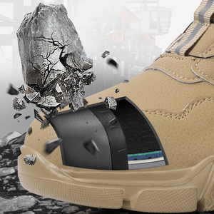 Stivali con punta in acciaio per uomo <span class=keywords><strong>donna</strong></span> stivali da lavoro leggeri antiscivolo <span class=keywords><strong>scarpe</strong></span> di sicurezza alte a prova di foratura <span class=keywords><strong>scarpe</strong></span> da costruzione - Product Image 3