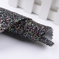 Tissu en cuir PU synthétique à paillettes dorées métalliques de 1,2 mm pour meubles, bagages, chaussures, sacs et artisanat