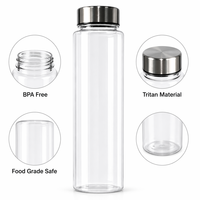 Botella de Agua Tritan al por Mayor de Fábrica, Botella Mezcladora de Proteínas de Plástico de 700 ml con Logotipo Personalizado para Gimnasio, Fitness, Deportes, OEM