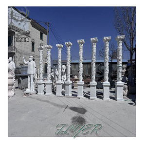 Trong Nhà Và Ngoài Trời Trang Trí Bằng Đá Cẩm Thạch Maiden Điêu Khắc Trụ Cột Hy Lạp Lady Khắc Điêu Khắc Bằng Đá Cẩm Thạch La Mã Cột Cho Bán - Product Image 3