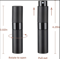 Flacon de parfum rond en verre personnalisable de haute qualité de 10 ml et 15 ml avec bouchon à vis