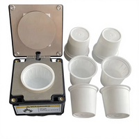 Mini machine de scellage thermique manuelle pour café et produits divers, alimentée par un moteur, facile à utiliser, scelleuse de gobelets en plastique