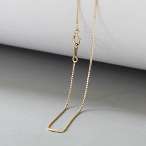 Collar <span class=keywords><strong>de</strong></span> <span class=keywords><strong>Oro</strong></span> <span class=keywords><strong>de</strong></span> 14K para Mujer, Cadena Simple <span class=keywords><strong>de</strong></span> Caja, Cadena <span class=keywords><strong>de</strong></span> <span class=keywords><strong>Oro</strong></span> Puro AU585, Cadena <span class=keywords><strong>de</strong></span> Clavícula, Regalo <span class=keywords><strong>de</strong></span> Joyería para Mujer - Product Image 4