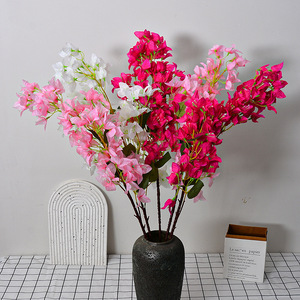Flores de buganvilla artificiales de seda, hechas a mano, estilo moderno, para decoración del hogar, bodas y exteriores. - Product Image 2