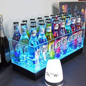 Mới Nhất 12 24 Chai Giữ Công Suất Lớn Biểu Tượng Tùy Chỉnh Thanh <span class=keywords><strong>LED</strong></span> Rượu Vang Bia Rượu Sâm Banh Mát <span class=keywords><strong>Acrylic</strong></span> <span class=keywords><strong>LED</strong></span> Xô Đá Với Xử Lý - Product Image 4