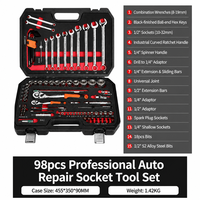Kit d'outils à main professionnels 98 pièces haute dureté pour l'entretien automobile, directement de l'usine
