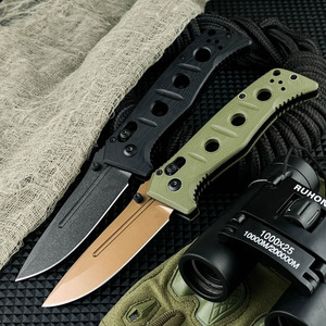 Faca Mini Pocket Dobrável 273 Alta Dureza Lâmina D2 Cabo G10 Faca Afiada para Camping Ferramenta EDC Portátil Faca de Autodefesa - Product Image 5