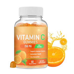 วิตามินซีเข้มข้น OEM ชนิดกัมมี่ ช่วยเสริมสร้างภูมิคุ้มกัน ต่อต้านอนุมูลอิสระ ช่วยดูดซึมธาตุเหล็ก บำรุงผิวขาวใส สำหรับผู้ชาย 2 ชิ้น - Product Image 1