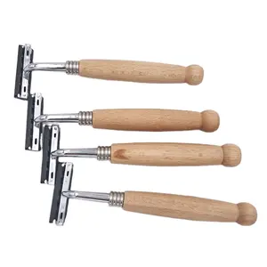 Umwelt freundliches 100% biologisch abbaubares Holz Bambus Rasiermesser Set