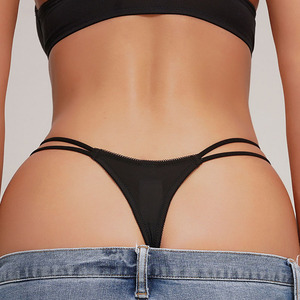 Mutandine Sexy da <span class=keywords><strong>donna</strong></span> Mature mutandine nere trasparenti in pizzo a metà vita trasparente mutandine perizoma - Product Image 1