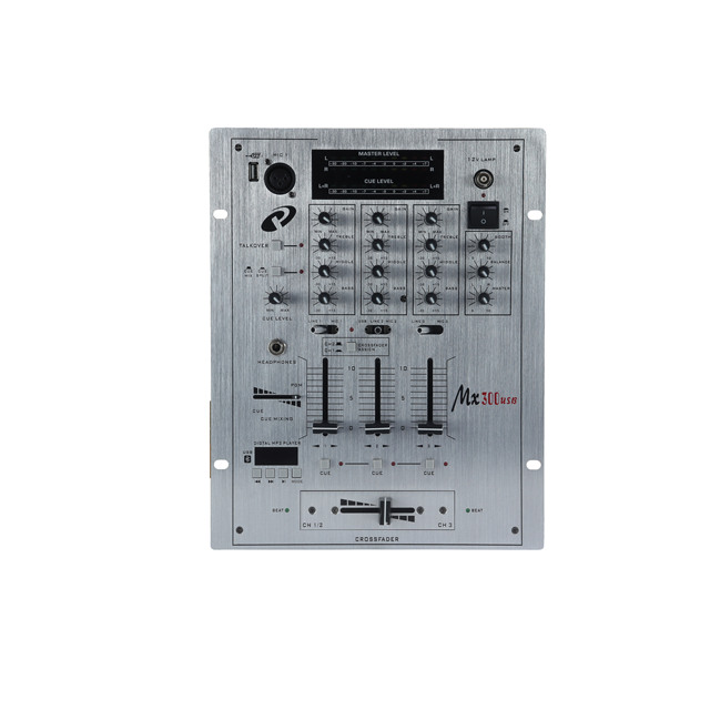 MX300 Professional DJ Player Mixer Universal Serial Bus Scratch Resistant Audio Console for Stage Universal DJ Stage Equipment