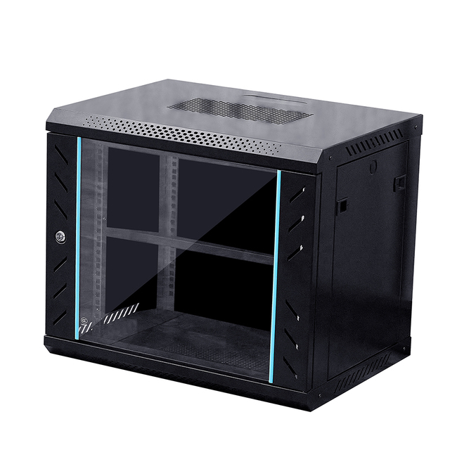 19\" Network Server Cabinet with Fans PDU Shelf 12U CCTV Rack for Data Center Capacity Height in Stock