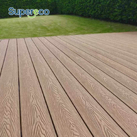 Planche de terrasse en WPC imperméable pour extérieur, terrasse en composite WPC pour jardin et patio