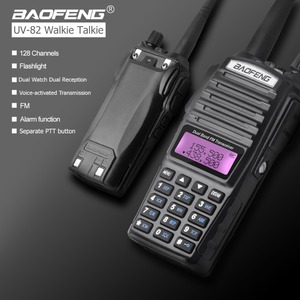 Walkie Talkie <span class=keywords><strong>Baofeng</strong></span> <span class=keywords><strong>UV</strong></span>-<span class=keywords><strong>82</strong></span>, Radio Amateur de Doble PTT, Radios Bidireccionales <span class=keywords><strong>UV</strong></span> <span class=keywords><strong>82</strong></span>, Radio de Banda Dual VHF UHF, Transceptor de Caza UV82 2200 - Product Image 2