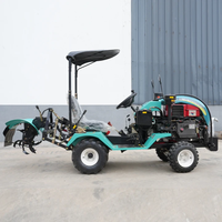 Traktor Roda Mini 15HP-25HP Laris Manis, Traktor Pengolah Tanah Berpendingin Air, Traktor Pertanian untuk Panen Padi, Dijual