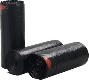 Bolsas de basura biodegradables de gran oferta con cordón de lágrima gratis Material de PE de almidón de maíz Suministro de fábrica para uso doméstico - Product Image 2