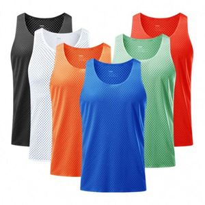Camiseta sin mangas transpirable de secado rápido Swift Wick para hombre, ideal para correr, fitness y maratón, estilo casual de punto para exteriores. - Product Image 1