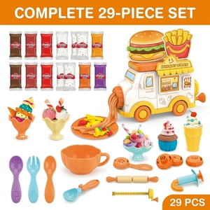 Juguetes Divertidos y Populares de Lucky Toys, <span class=keywords><strong>Camión</strong></span> de Comida con Forma de Hamburguesa, <span class=keywords><strong>Camión</strong></span> de Frutas, <span class=keywords><strong>Camión</strong></span> de <span class=keywords><strong>Helados</strong></span>, Juego de Plastilina Mágica de Colores - Product Image 3