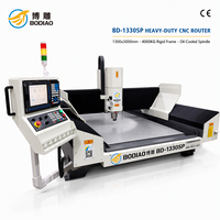 Mesin CNC Router 1300x3000mm untuk Papan Cladding Logam Berat, Pembuatan V-Grooving dan Pemesinan pada Dinding Tirai Aluminium