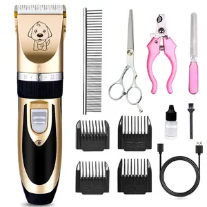 Low Noise Pet Hair Clipper Rechargeable Cordless Electric Pet Shaver Dog Cat Hair Cutter Pet Grooming Trimmer