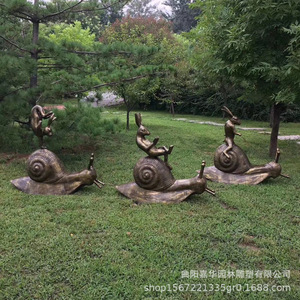 Sculpture de tortue en fibre de verre, décoration de jardin extérieure, statues d'animaux résistantes aux intempéries pour l'aménagement paysager de la cour - Product Image 2