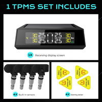 Système de surveillance des pressions des pneus (TPMS) solaire d'origine OEM pour véhicule 4x4 |   Système de surveillance de la pression des pneus sans fil avec alarmes