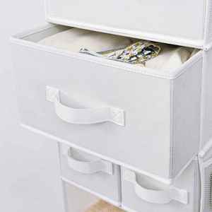 Hanging Closet Organizer Fabric PE Living Room Clothing <b>Boxes</b> Stainless Steel Other Home Storage & Organization Rectangle 2mm - Product Image 4