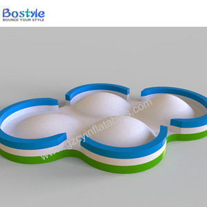 Imcute — grand château <span class=keywords><strong>de</strong></span> saut en nuage, jeu <span class=keywords><strong>de</strong></span> trampoline à air, dôme gonflable, blanc, pour enfants, nouveau design - Product Image 4