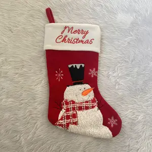 NOXINDA Selling Christmas Stockings Snowman Patterns Christmas Decorations Candy Gifts Christmas Home Decorations