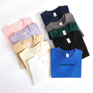 เสื้อยืดคุณภาพสูงทรงหลวมสำหรับผู้ชาย แฟชั่นโอเวอร์ไซส์ เสื้อท็อปส์ใส่ได้ทุกวัน พิมพ์ลาย DTF รับทำโลโก้ เสื้อยืดขายส่ง เสื้อผ้า เสื้อยืด - Product Image 1
