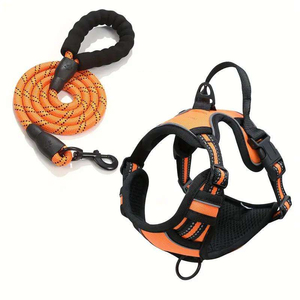 360 Degree Full Coverage Dog Harness Set Lightweight Nylon Fashionable XL Size Chest Strap Comfortable Walk Washable Dog Leash - Product Image 6