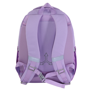 Purple Nylon Student <b>Backpack</b> 15 Inches Softback Multiple Pockets Zipper Closure Unisex Fashion Day <b>Backpack</b> - Product Image 6