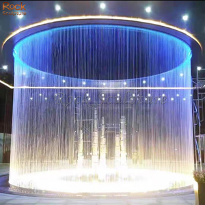 ประติมากรรมน้ำไหลสแตนเลสตกแต่งภายนอกอาคารทำจากโลหะ - Product Image 1