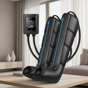 Sistema de Recuperación de Piernas por Compresión de Aire, Inalámbrico, Masaje Secuencial, Control de Tiempo, Alta Calidad para Alivio Muscular y Circulación - Product Image 1
