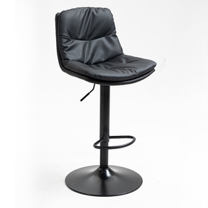 Taburetes <span class=keywords><strong>de</strong></span> barra giratorios <span class=keywords><strong>de</strong></span> cuero PU, modernos, ajustables, <span class=keywords><strong>de</strong></span> alta calidad, 2 uds. - Product Image 3