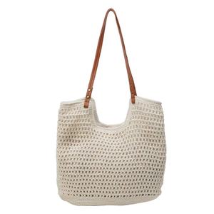 Borsa a tracolla in <span class=keywords><strong>cotone</strong></span> naturale di lusso a <span class=keywords><strong>uncinetto</strong></span> da donna - Product Image 5