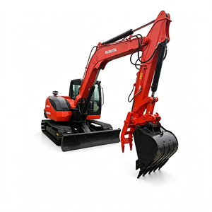 รถขุดมือสอง Kubota KX080-4 เครื่องจักรก่อสร้างไฮดรอลิก น้ำหนัก 8000 กก. สภาพดี ขาย KX080-5 KX040-4 U35-4 - Product Image 1