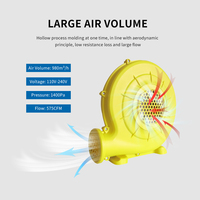 Pompe de danse à air électrique de haute qualité, ventilateur centrifuge, souffleur d'air industriel portable pour vibrateur gonflable