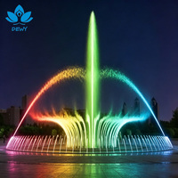 Maßgeschneidertes Outdoor-Wasserspiel mit Musikalischen Springbrunnen für Stadtplätze und Hotel-Landschaften mit LED-Lichtshow