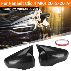 ฝาครอบกระจกมองหลัง 2 ชิ้น สำหรับรถยนต์เรโนลต์ คลีโอ 4 MK4 ปี 2012-2019 ฝาครอบกระจกมองหลังแบบคู่ ติดตั้งได้ทันที ซ้ายและขวา - Product Image 1