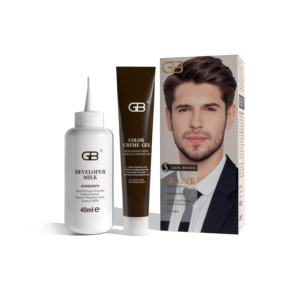 Crème colorante semi-permanente pour cheveux 40 ml Crème colorante avec 40 ml de révélateur pour la couverture des cheveux gris - Product Image 5