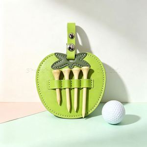 Stylish PU Leather Handmade Embossed Fruit-shaped Golf Tee Holder Golf Accessories Golf Tee Organizer Belt Promotional <b>Gift</b> - Product Image 3