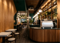 Conception et aménagement clés en main d'un café |   Comptoir de café personnalisé |   Solutions d'aménagement intérieur modulaires, écologiques et durables pour le commerce de détail