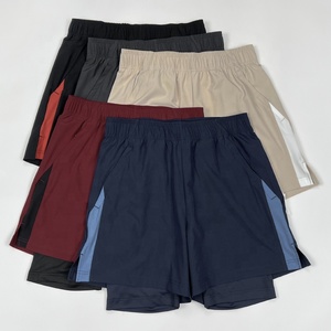 Heren Atletische Sneldrogende Kleurblokkering <span class=keywords><strong>2</strong></span> In 1 Fitness Hardlooptraining Gym Basketbal Actieve Sportbroek Met Zakken Voering - Product Image 6