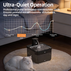 Fontaine à <span class=keywords><strong>eau</strong></span> automatique pour chat, <span class=keywords><strong>distributeur</strong></span> d'<span class=keywords><strong>eau</strong></span> intelligent pour animaux de compagnie avec alimentation par batterie, sans pompe à <span class=keywords><strong>eau</strong></span>, séparation de l'<span class=keywords><strong>eau</strong></span>, bol pour chat, chiens - Product Image 5