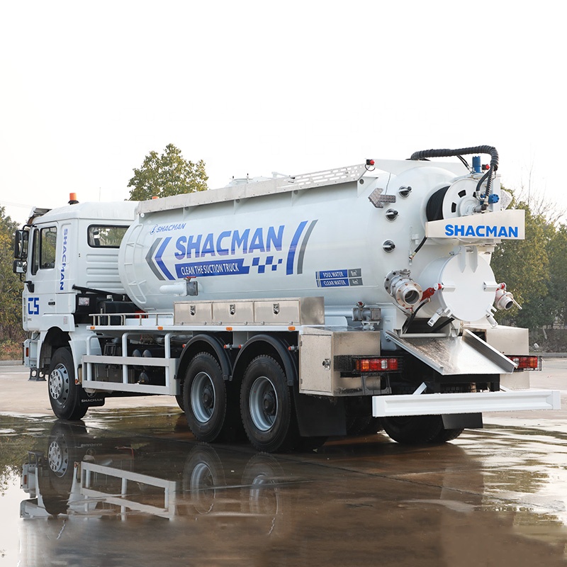Широко используемая сверхмощная канализационная очистка Shacman 6x4, 15 куб. М, 16 куб. М