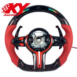 Volante LED de Fibra de Carbono Forjado Personalizado para BMW 320 F10 F20 F30 F34 F15 F25 F07 F82 M3 M4 M5 G12 G13 G14 G15 G16 F80 F32 - Product Image 1